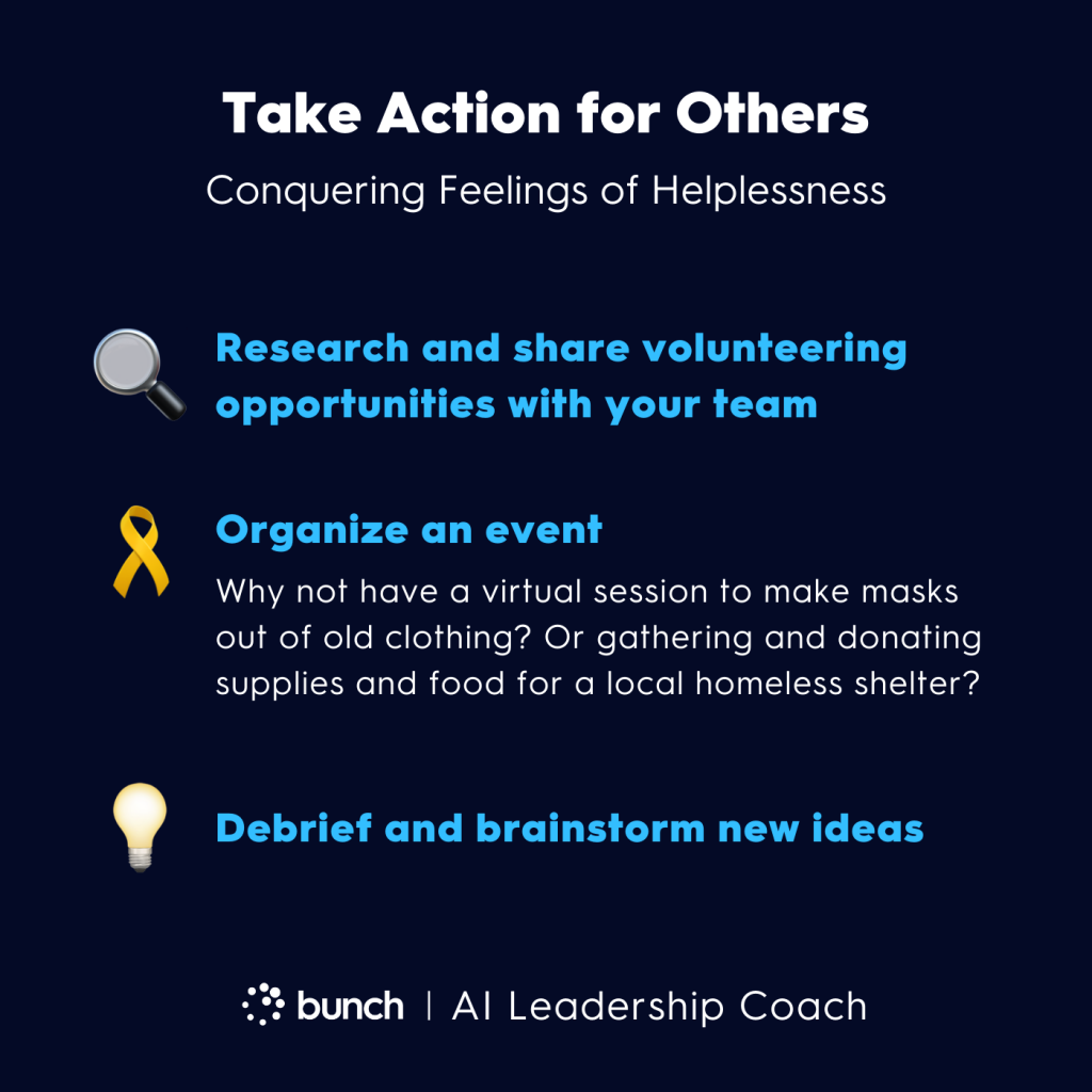 Bunch AI Leadership Coach -  Taking Action for Others