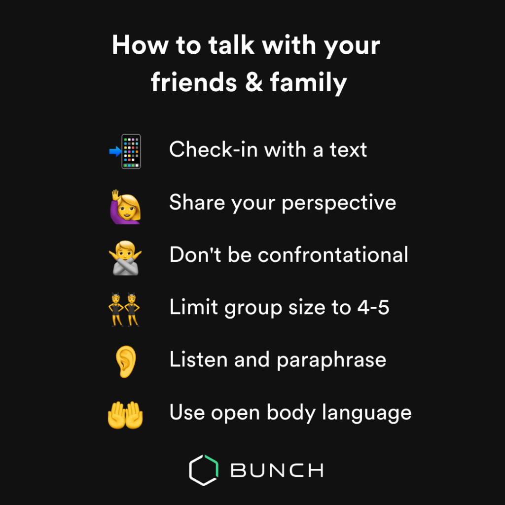 How to talk to friends and family about racism
